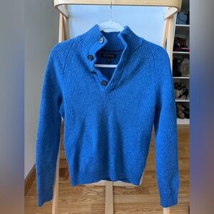 Banana Republic 100% merino extra fine wool Blue Sweater